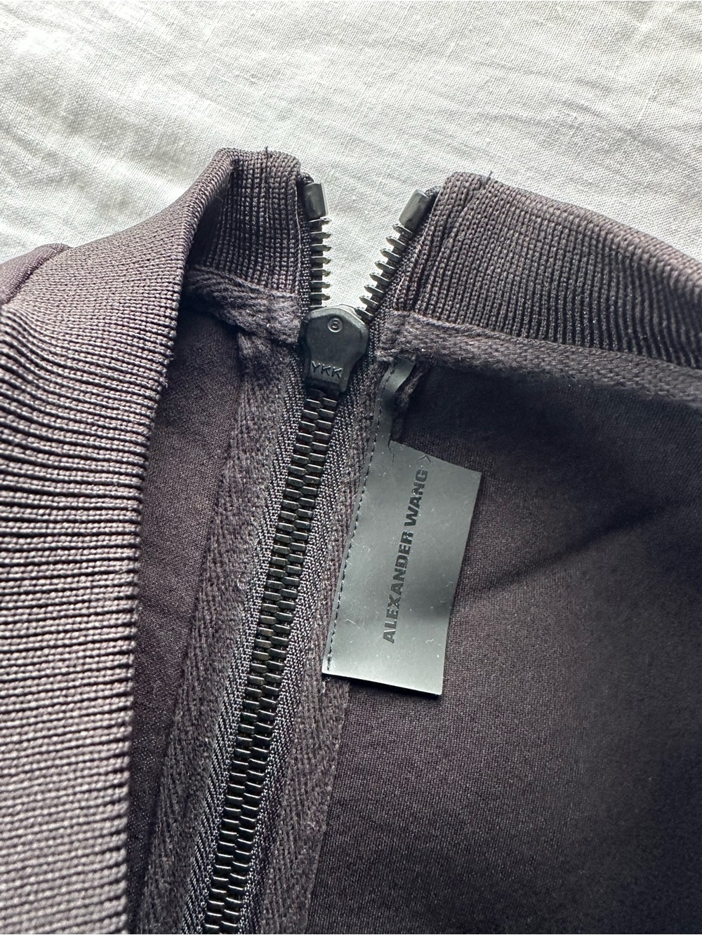 Alexander Wang H&M Collab Black Structured Neoprene Sweatshirt - Picture 3 of 6